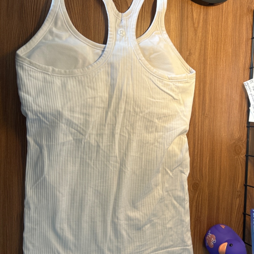 White lulu lemon tank top - Picture 2 of 3
